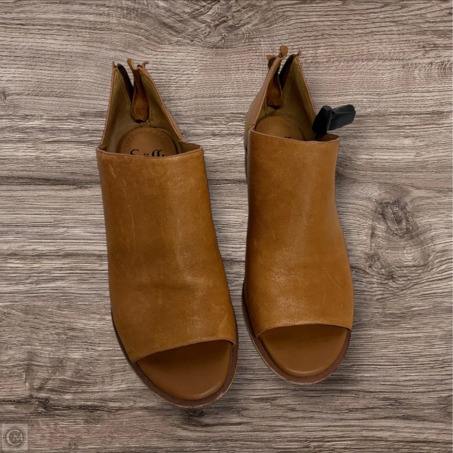 Sandals Heels Block By Sofft In Brown, Size: 7