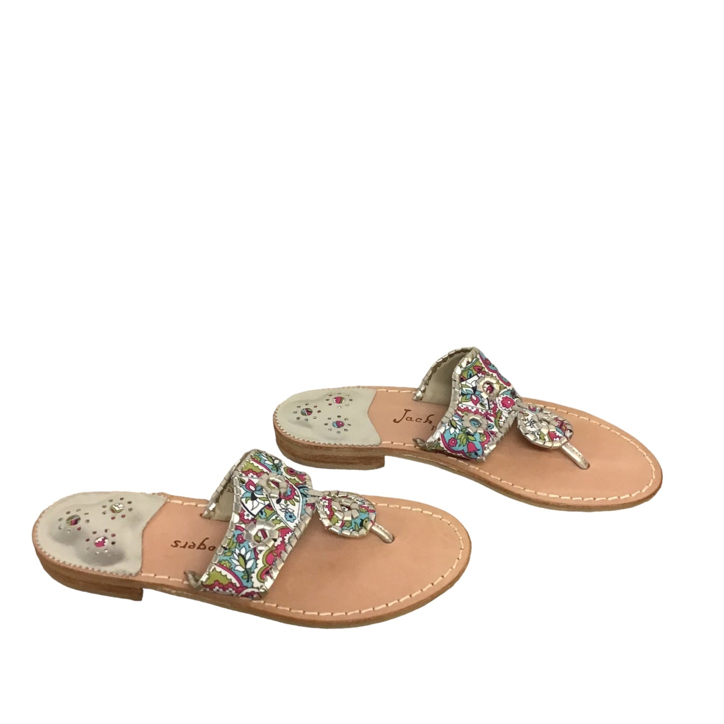 Sandals Flip Flops By Jack Rogers In Multi-colored, Size: 7.5