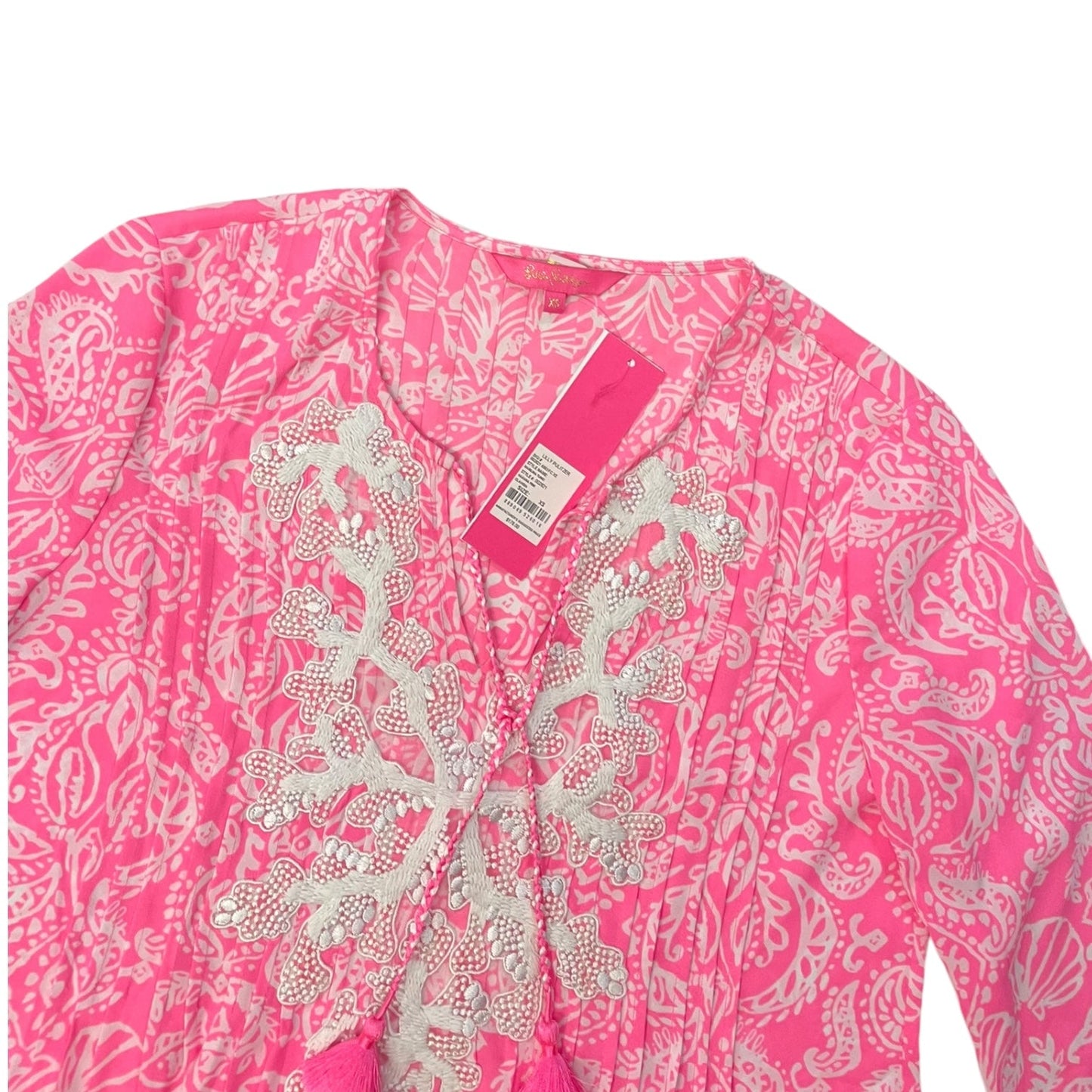 Blouse Long Sleeve By Lilly Pulitzer In Pink, Size: Xs