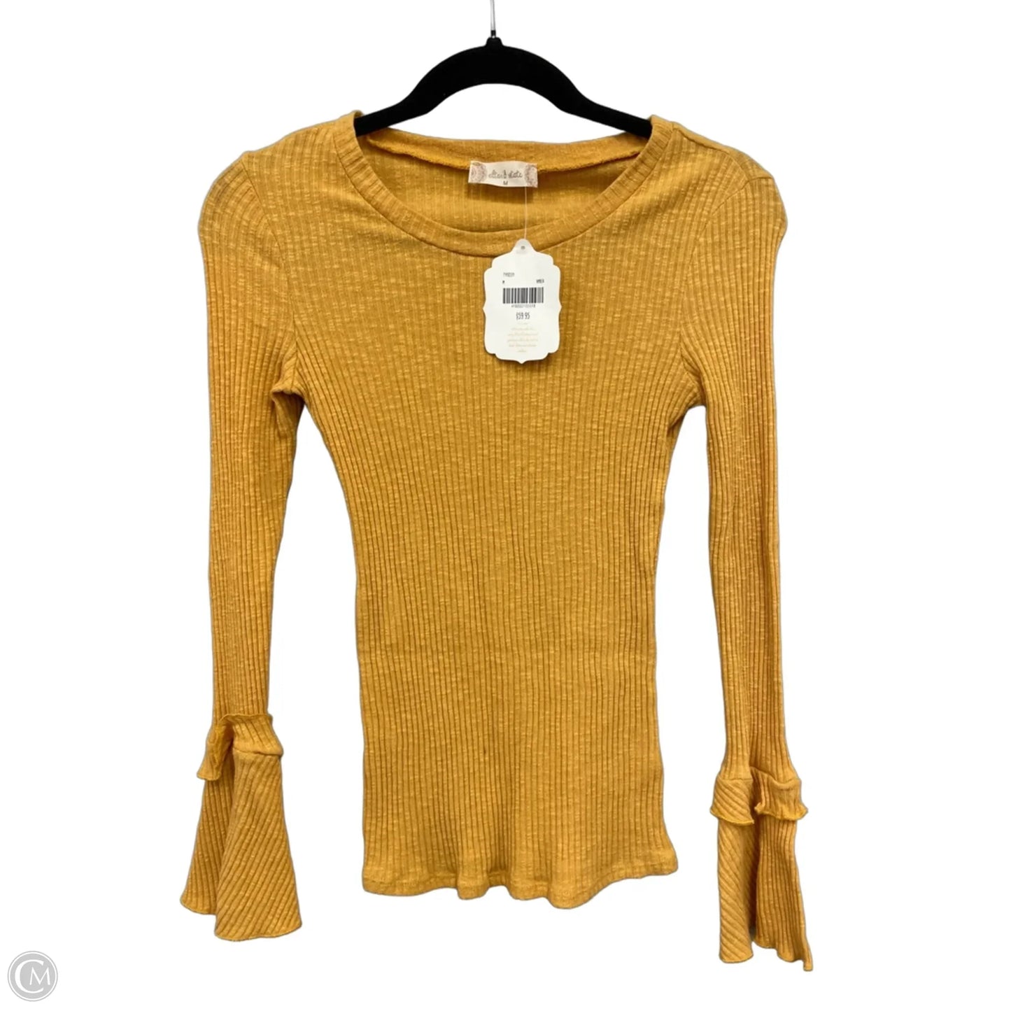 Top Long Sleeve By Altard State In Yellow, Size: M