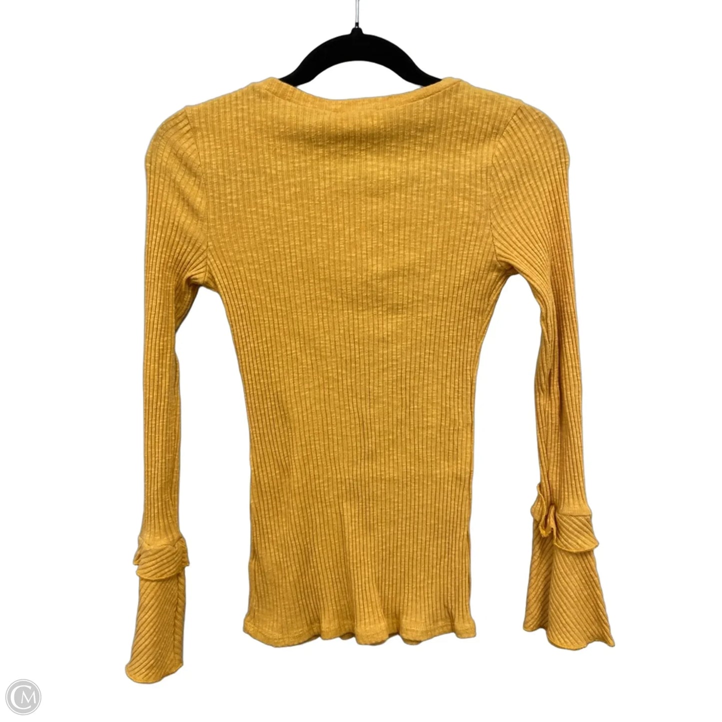 Top Long Sleeve By Altard State In Yellow, Size: M