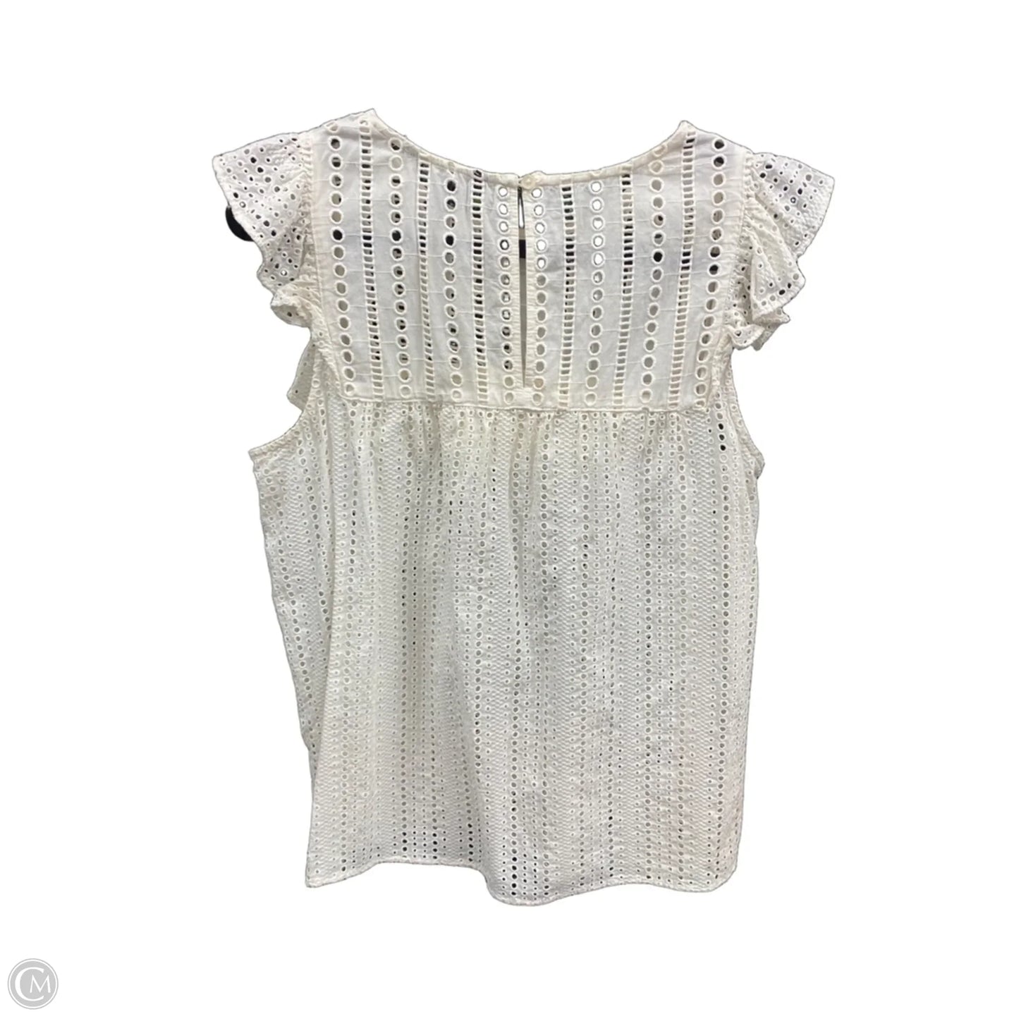 Top Sleeveless By Banana Republic In Cream, Size: M