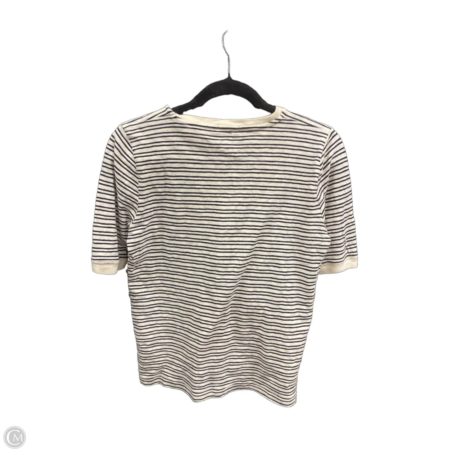 Top Short Sleeve By J. Crew In Striped Pattern, Size: M