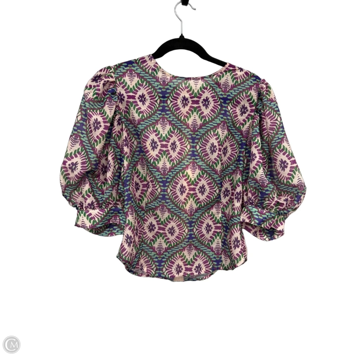 Top Short Sleeve By Clothes Mentor In Paisley Print, Size: S