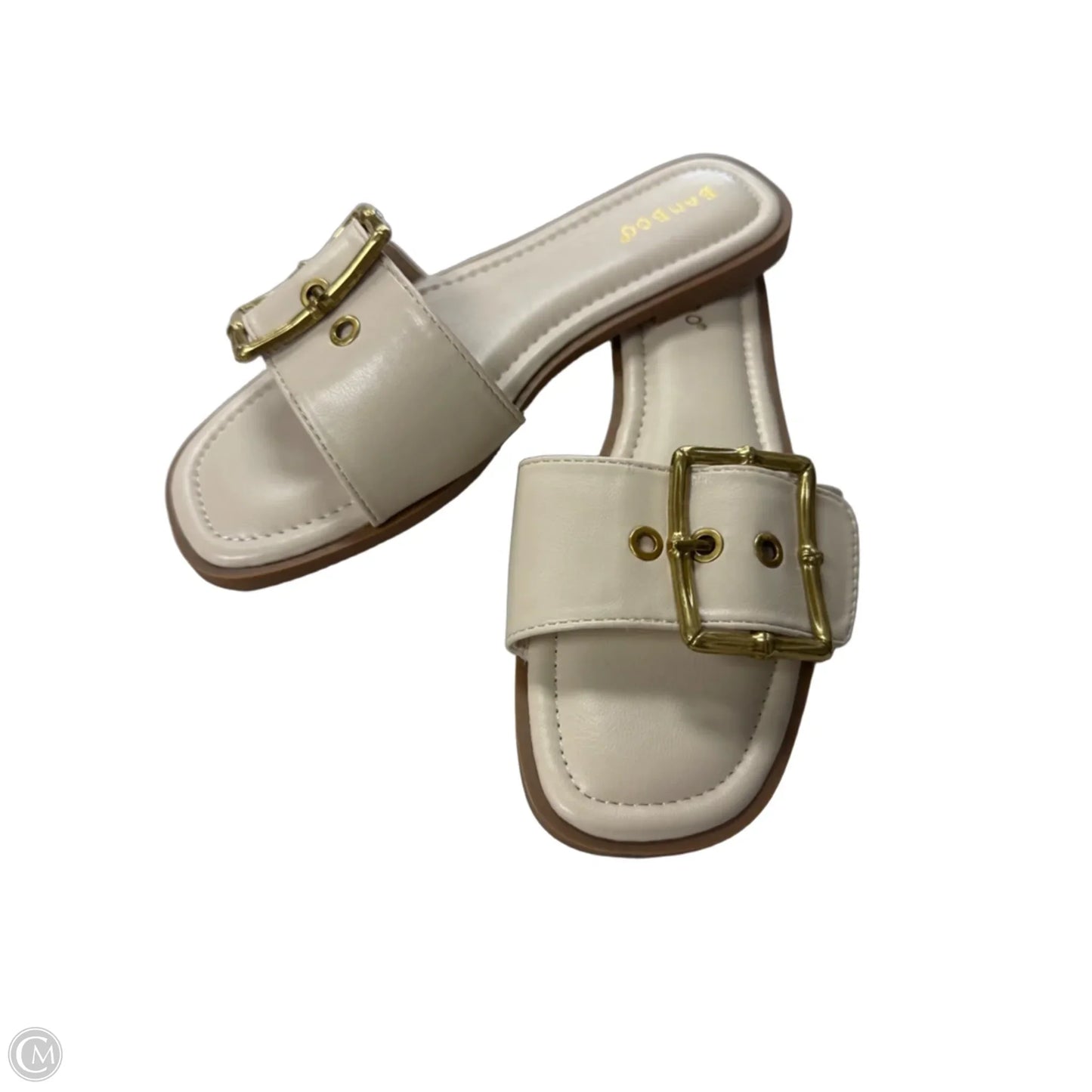 Sandals Flats By Bamboo In Cream, Size: 7