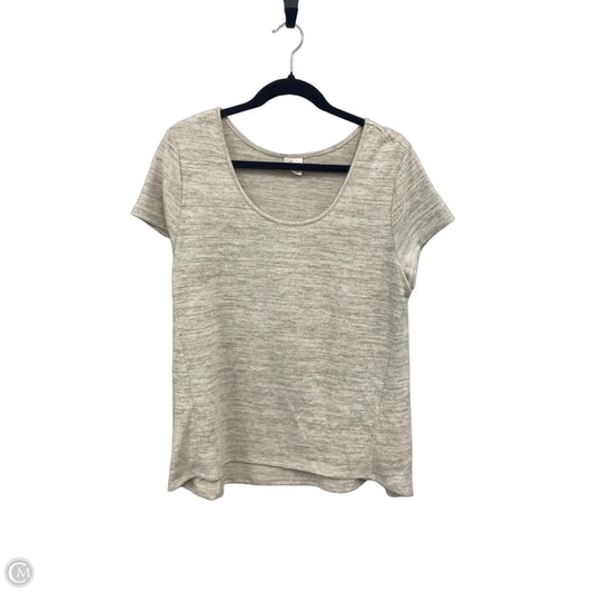 Top Short Sleeve By Soma In Beige, Size: L