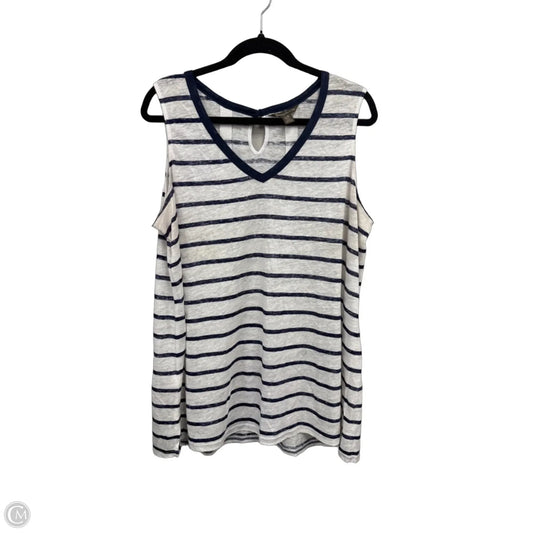 Top Sleeveless By Tommy Bahama In Striped Pattern, Size: L
