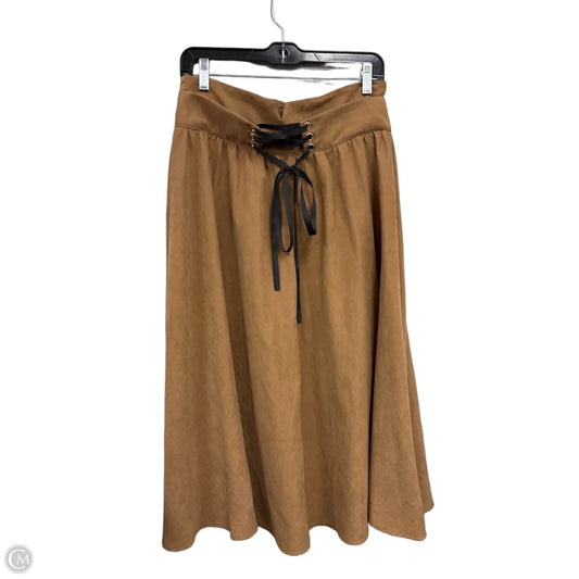 Skirt Midi By Shein In Brown, Size: L
