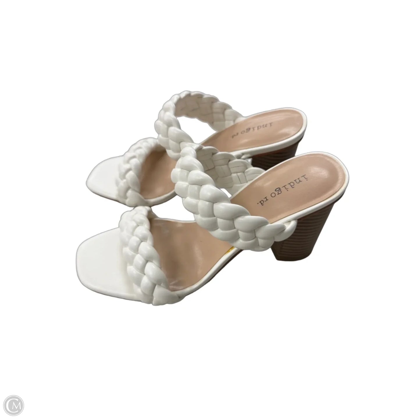 Sandals Heels Block By Indigo In White, Size: 6
