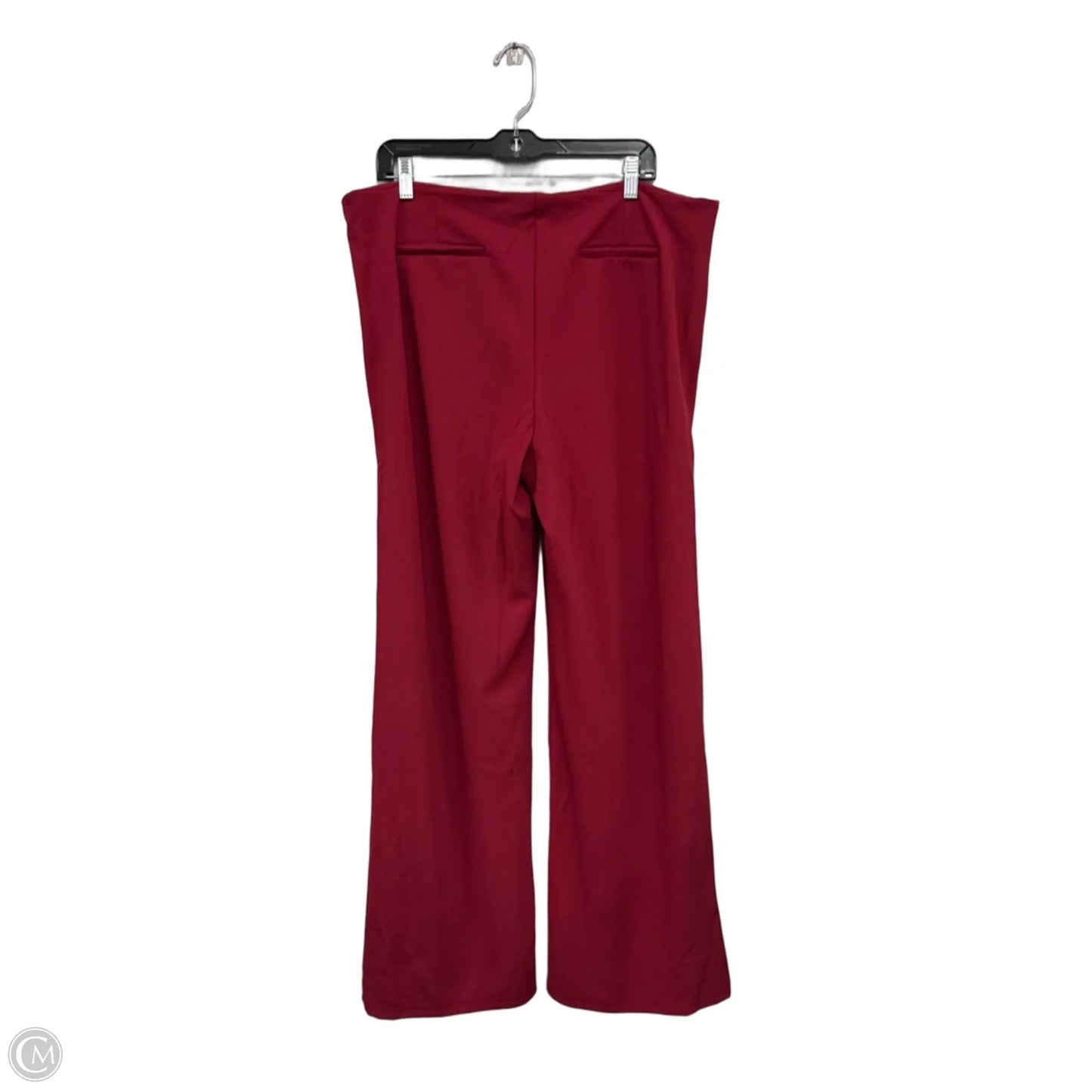 Pants Wide Leg By Fashion Nova In Red, Size: 2x