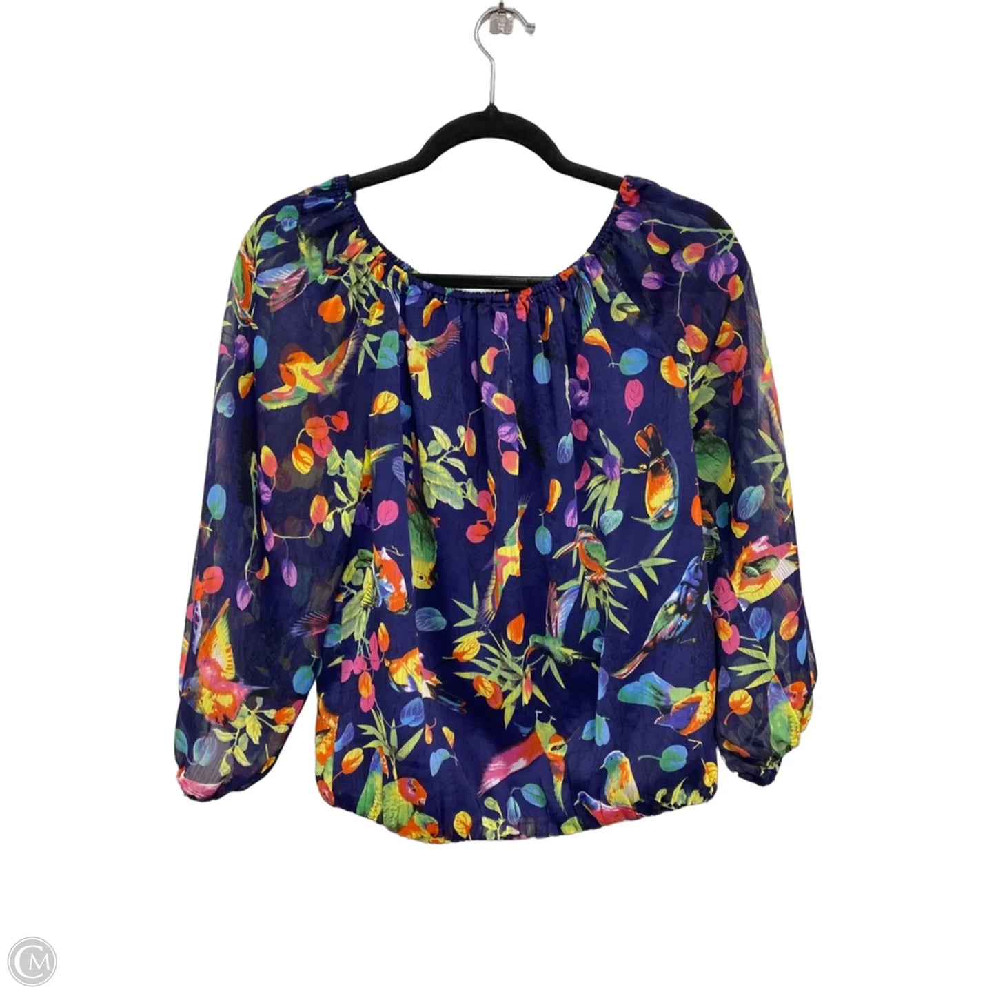 Top Long Sleeve By Philosophy In Purple & Red, Size: S
