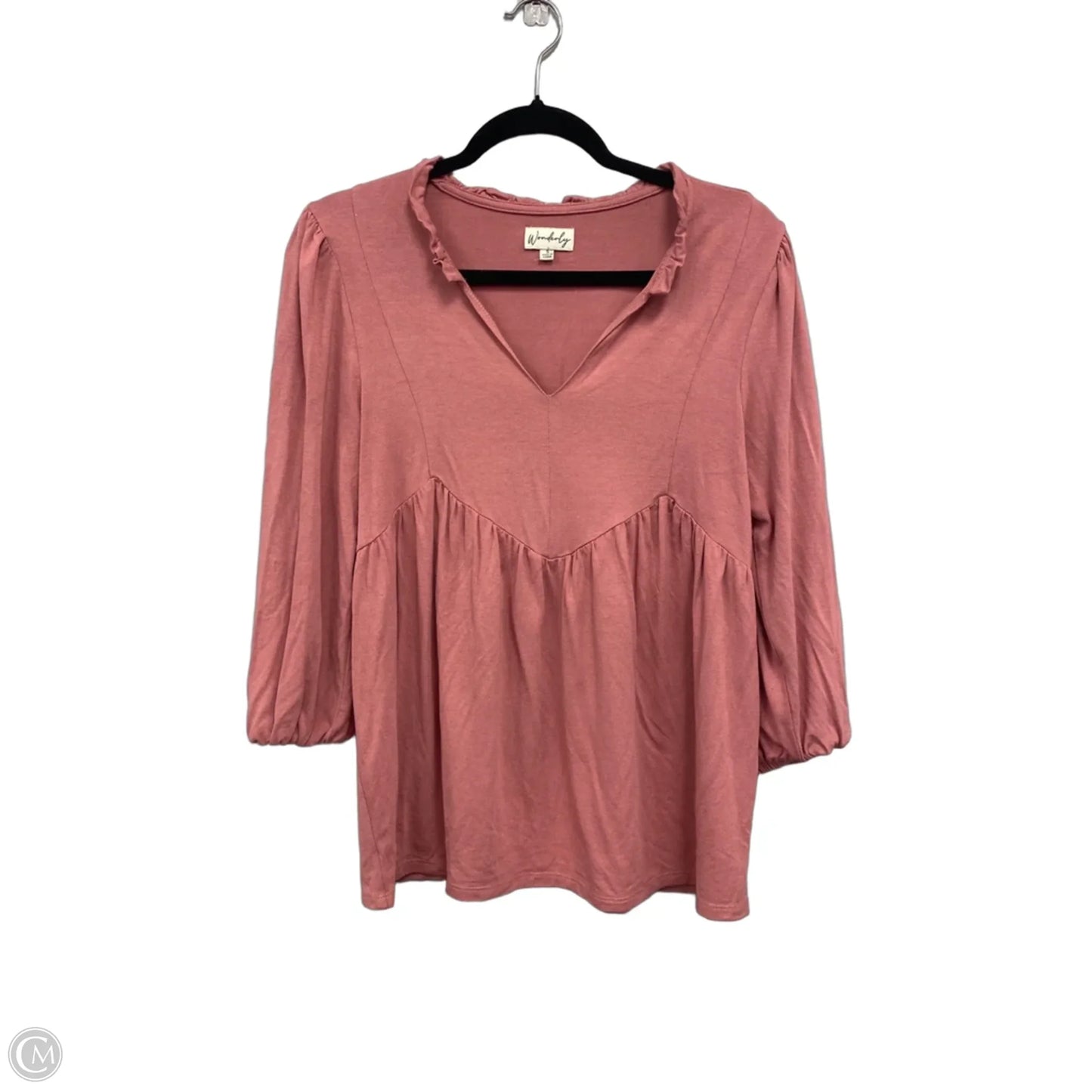 Top Long Sleeve By Wonderly In Mauve, Size: S