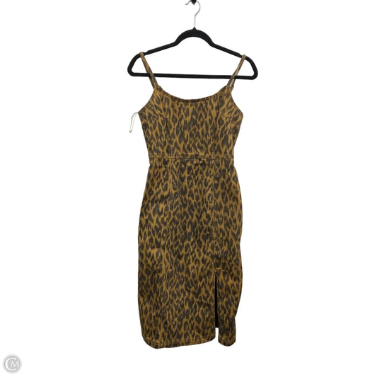 Dress Casual Midi By Steve Madden In Black & Brown, Size: 4