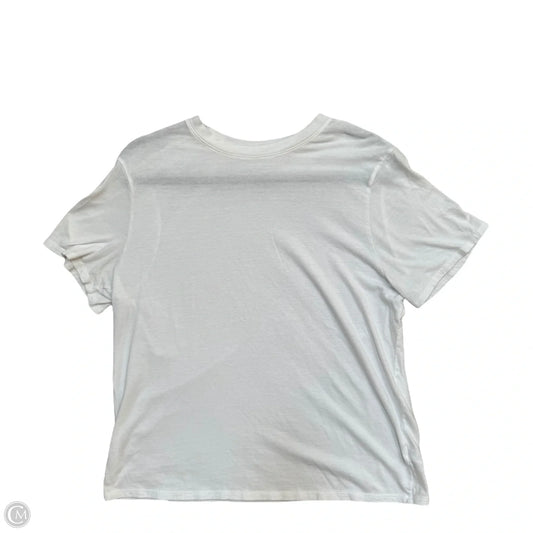 Top Short Sleeve Basic By A New Day In White, Size: L