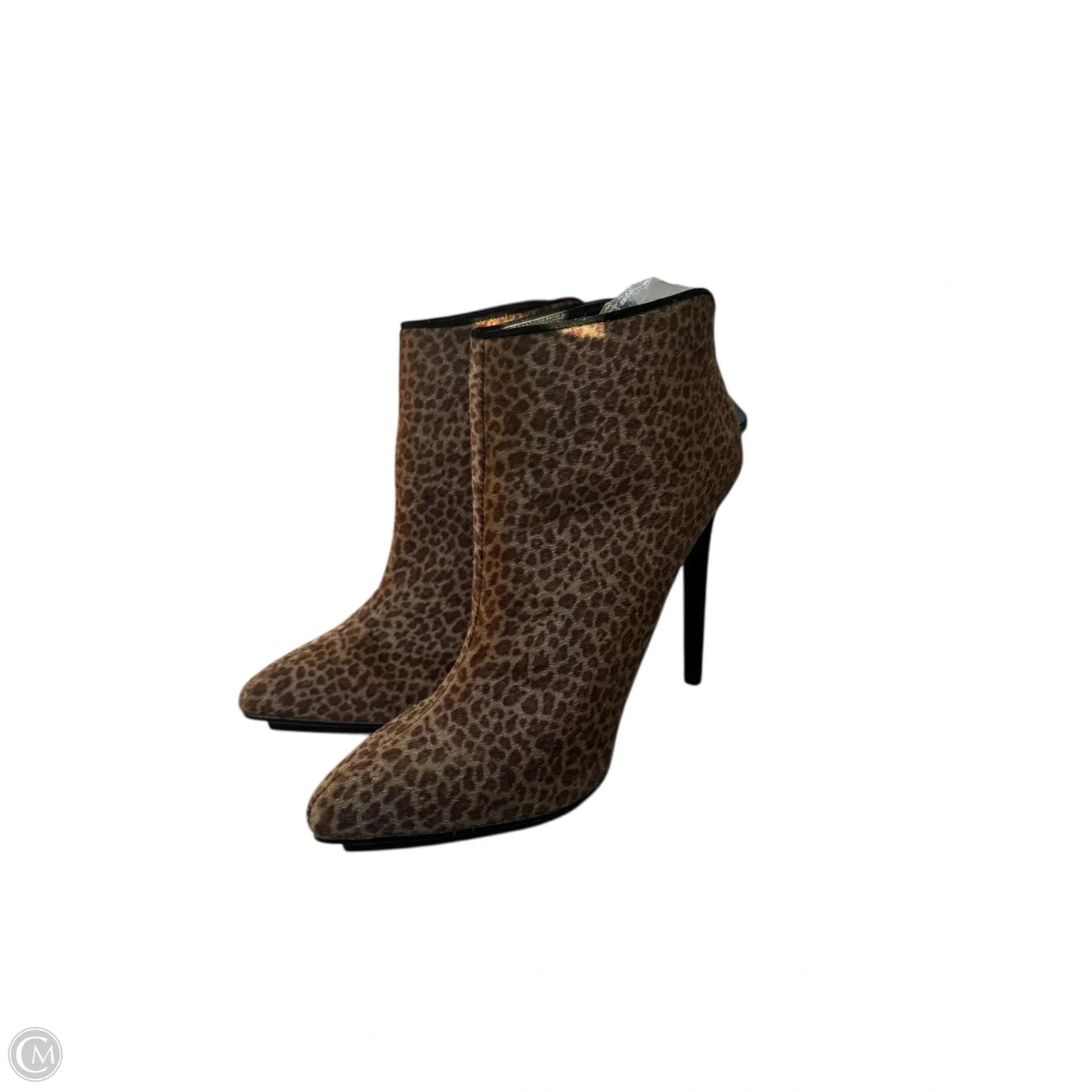 Boots Ankle Heels By Michael Antonio In Animal Print, Size: 8.5