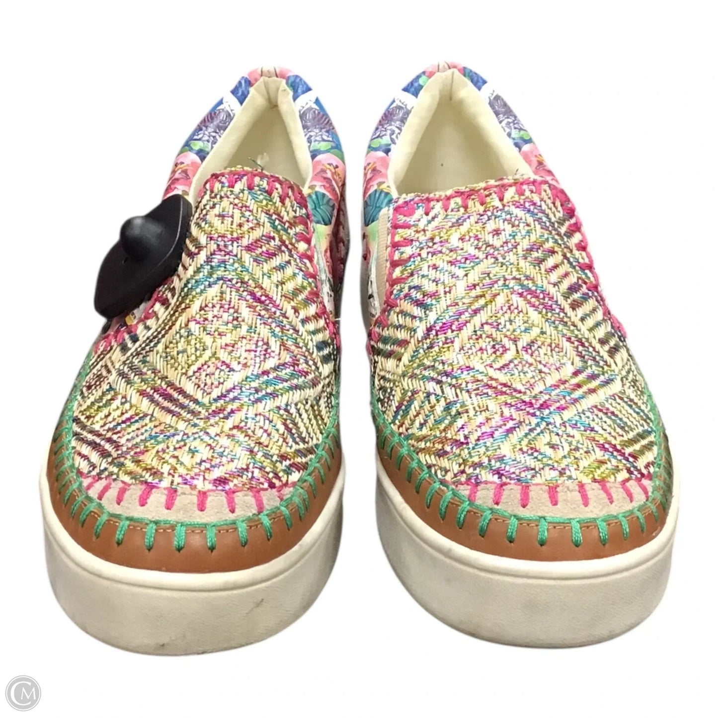 Shoes Sneakers By Johnny Was In Multi-colored, Size: 10