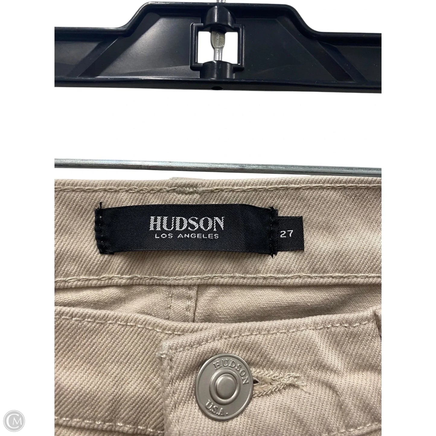 Jeans Straight By Hudson In Beige, Size: 4