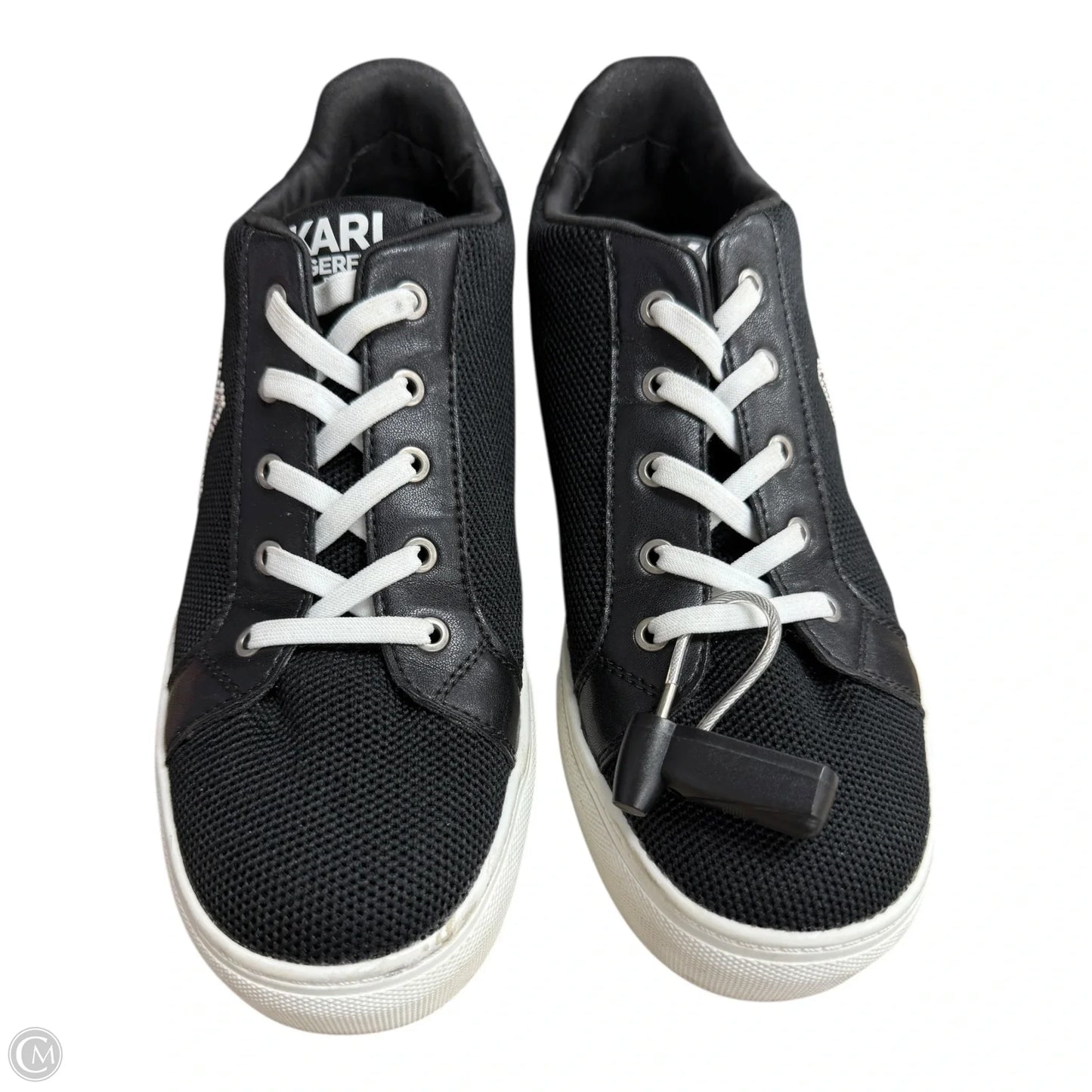 Shoes Designer By Karl Lagerfeld In Black & White, Size: 10