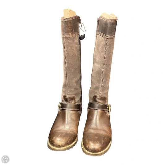 Boots Mid-calf Flats By Timberland In Brown, Size: 11