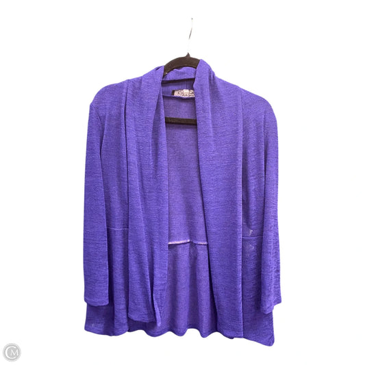 Cardigan By Kasper In Blue, Size: Lp