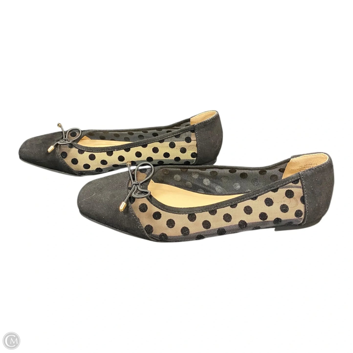 Shoes Flats By Cato In Black, Size: 7