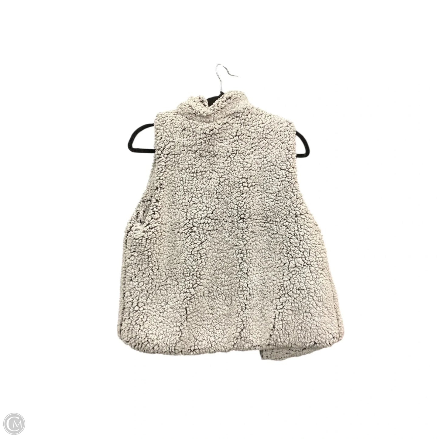Vest Faux Fur & Sherpa By Thread And Supply In Grey, Size: M