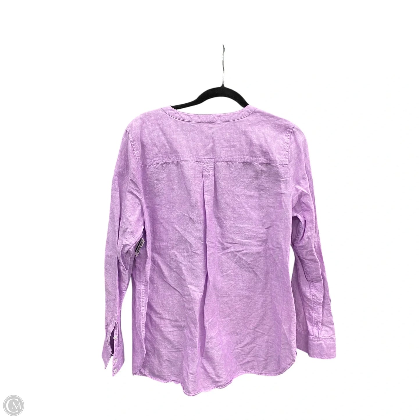 Top Long Sleeve By Talbots In Purple, Size: L
