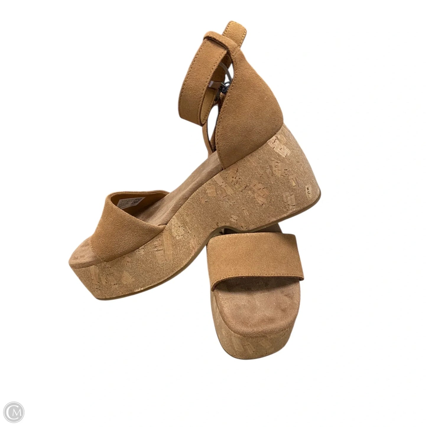 Shoes Heels Wedge By Toms In Brown, Size: 8