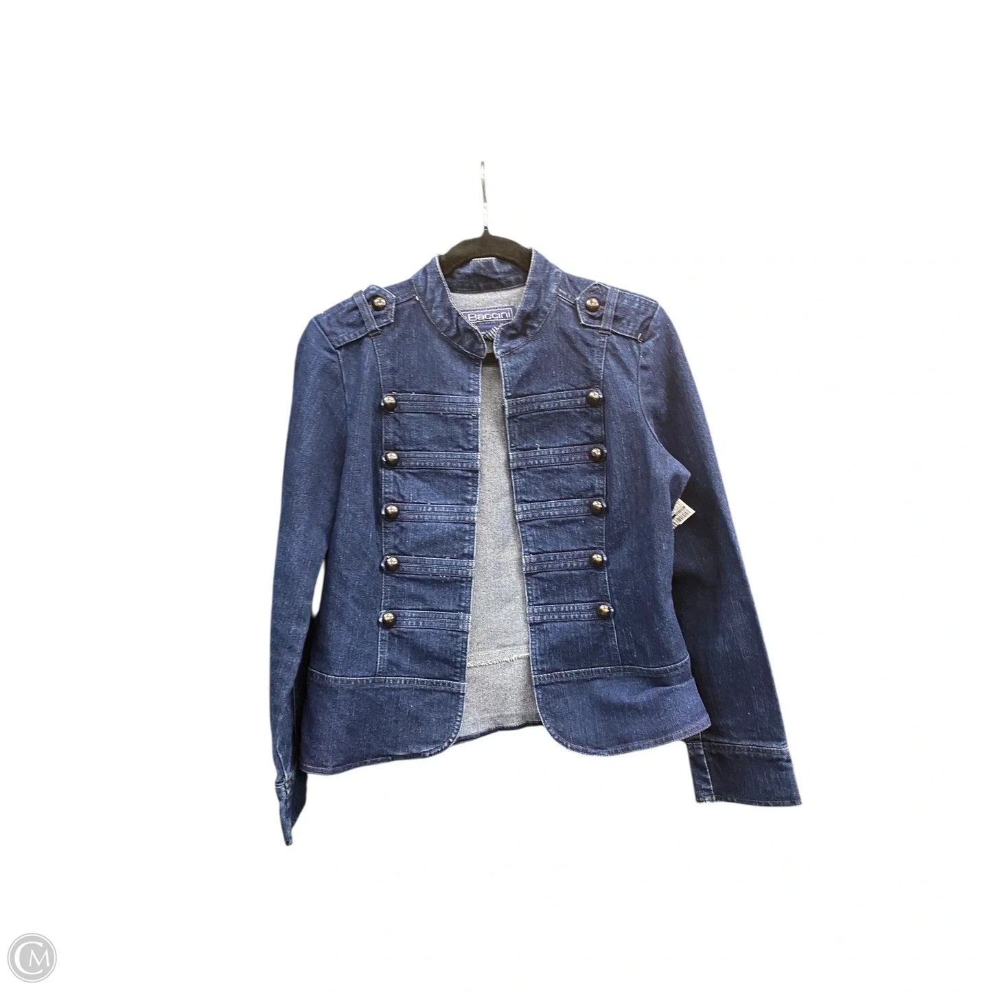 Jacket Denim By Baccini In Blue Denim, Size: M