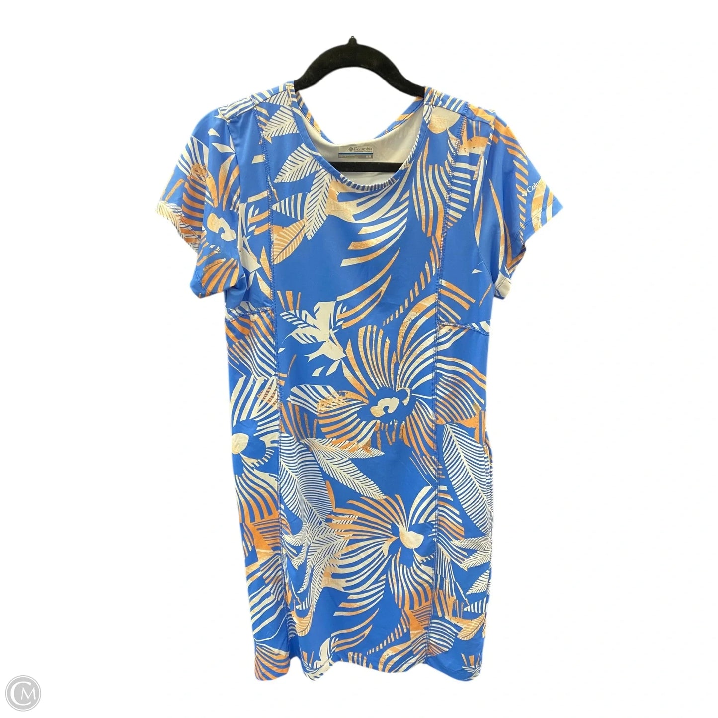 Athletic Dress By Columbia In Blue & Orange, Size: M