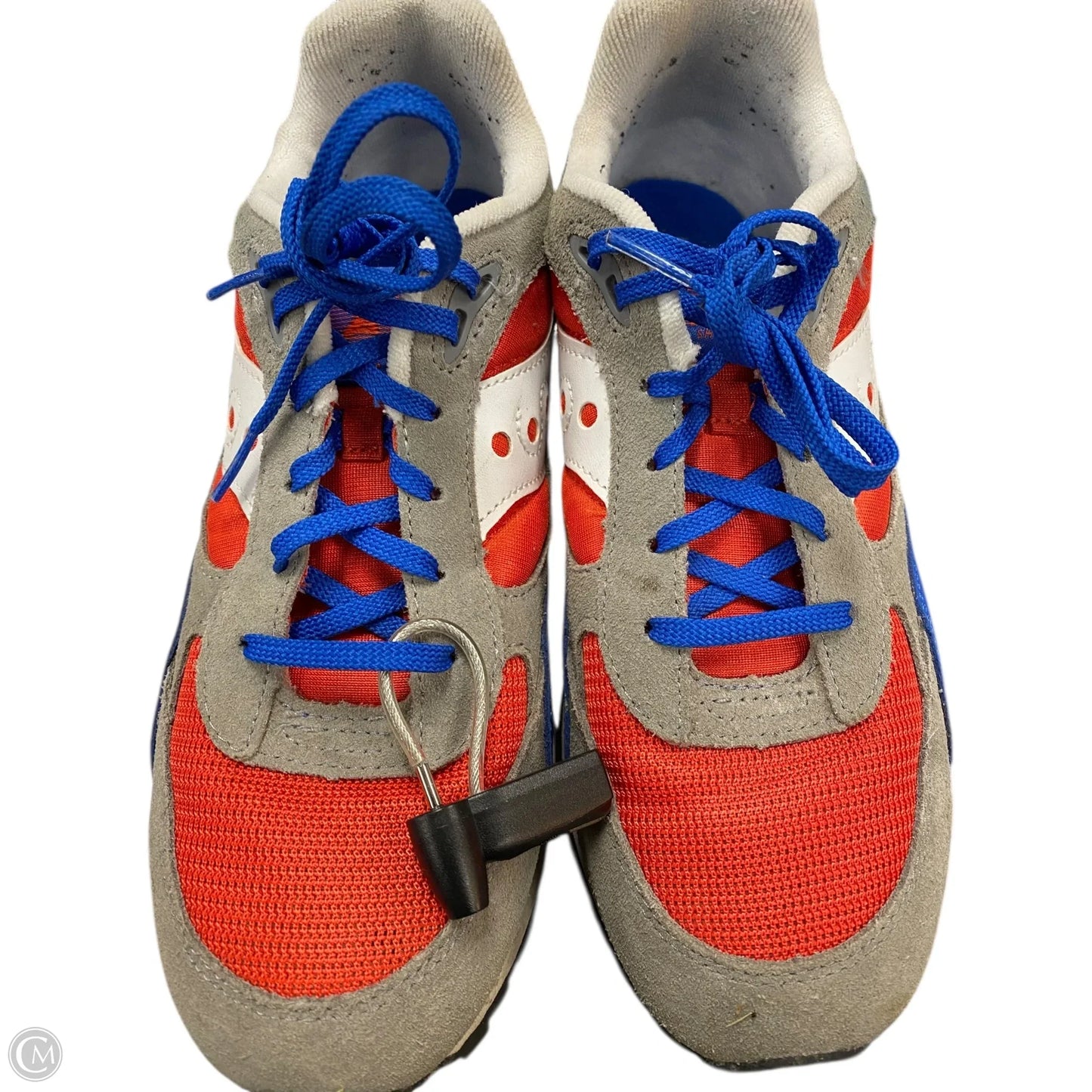 Shoes Sneakers By Saucony In Grey & Red, Size: 8