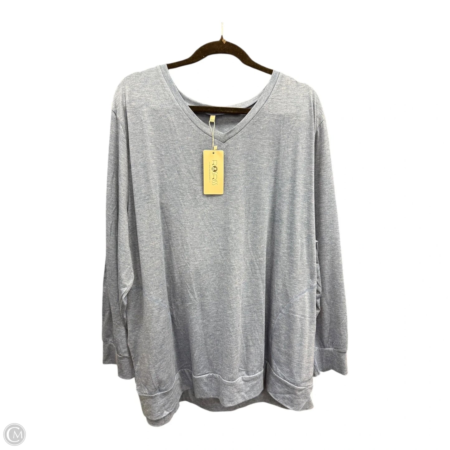 Sweatshirt Crewneck By Clothes Mentor In Blue, Size: 4x