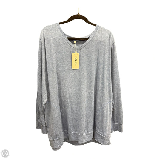 Sweatshirt Crewneck By Clothes Mentor In Blue, Size: 4x