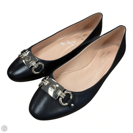 Shoes Designer By Kate Spade In Black & Silver, Size: 10