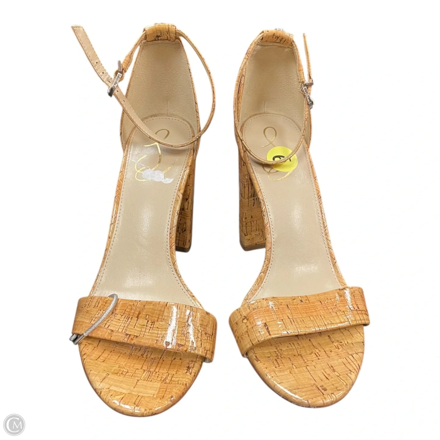 Sandals Heels Block By Sam Edelman In Beige, Size: 9