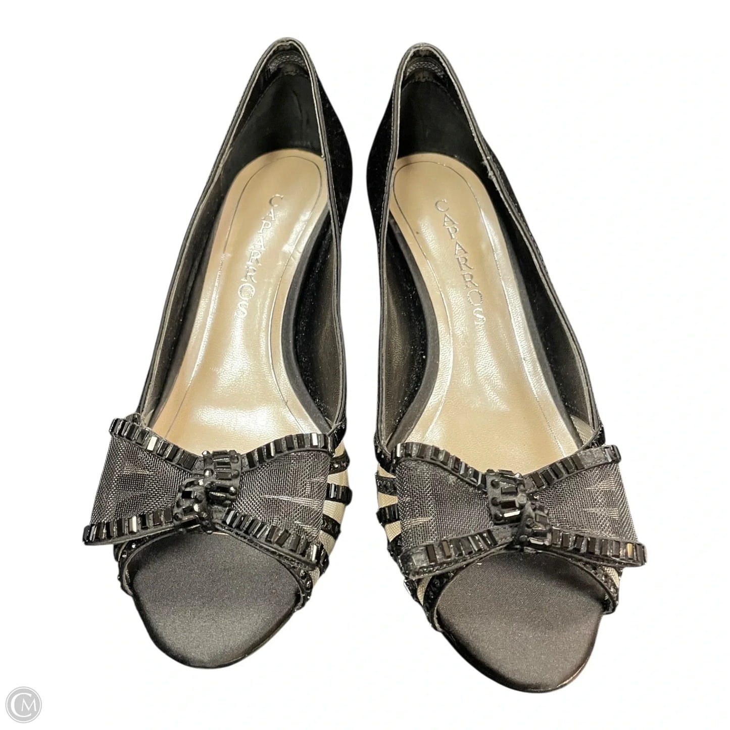 Shoes Heels Kitten By Clothes Mentor In Black, Size: 7.5