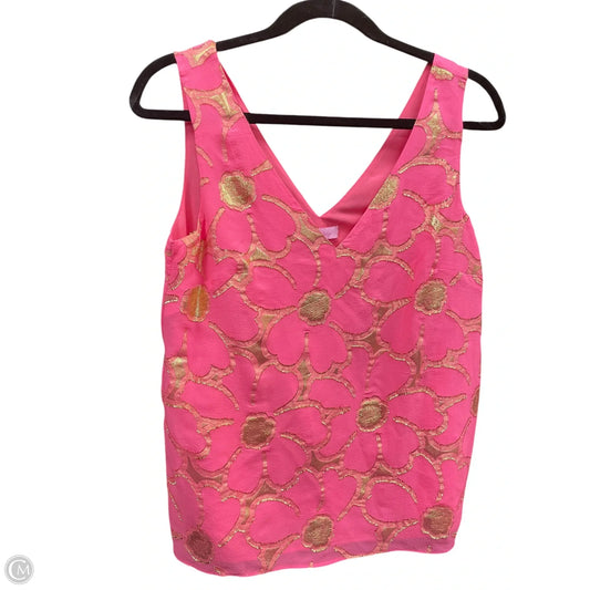 Top Sleeveless Designer By Lilly Pulitzer In Pink, Size: Xs