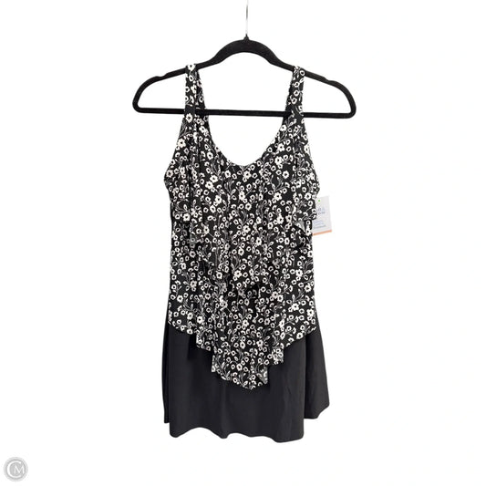Swimsuit By Croft And Barrow In Black & White, Size: 12