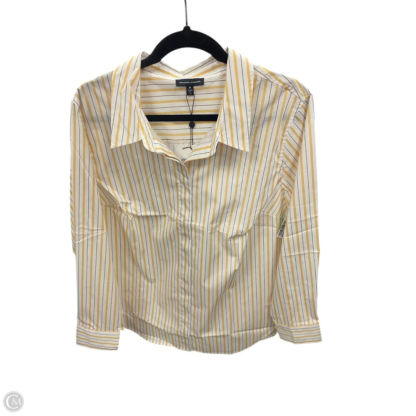 Top Long Sleeve By Universal Standard In Striped Pattern, Size: 2x