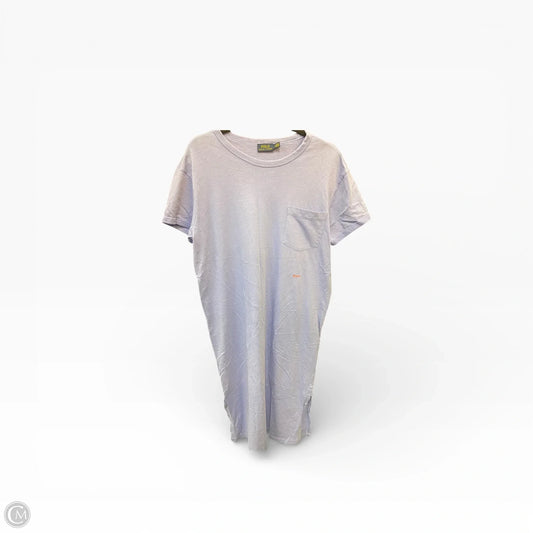 Dress Casual Midi By Polo Ralph Lauren In Blue, Size: L