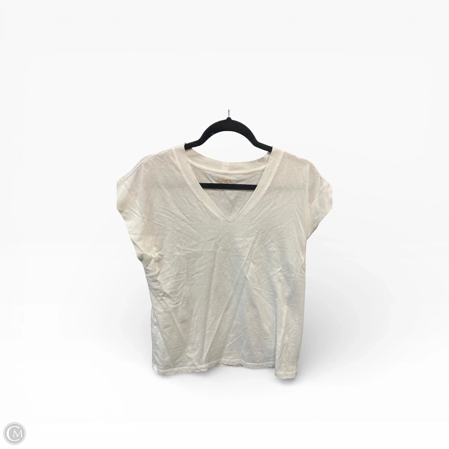 Top Short Sleeve Basic By Jones New York In Cream, Size: S