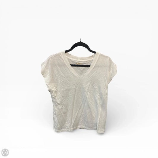 Top Short Sleeve Basic By Jones New York In Cream, Size: S