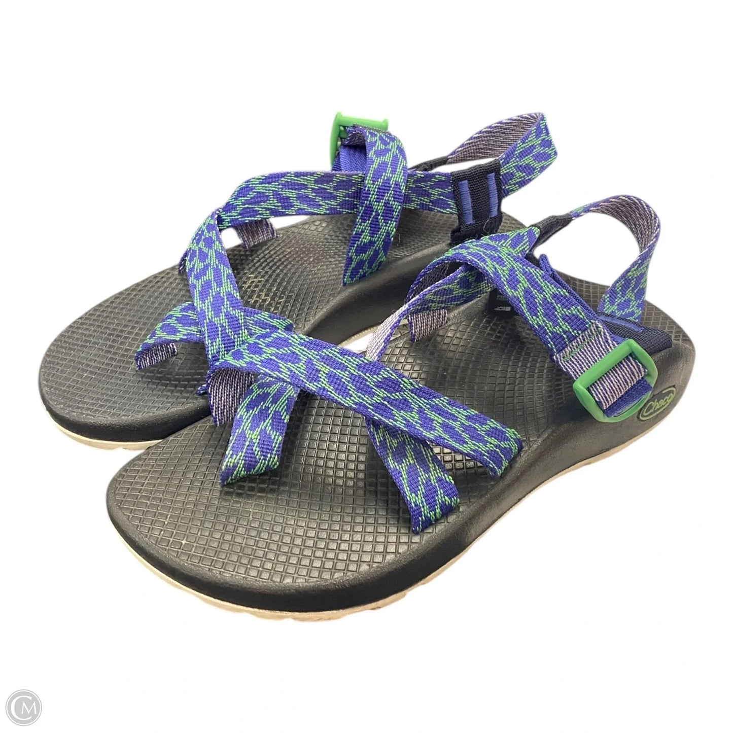 Sandals Flats By Chacos In Blue & Green, Size: 9