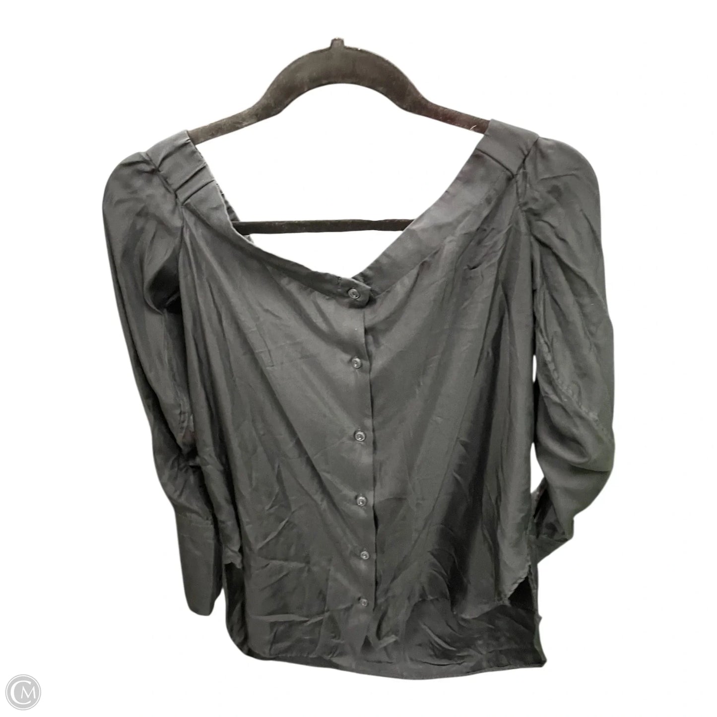 Blouse Long Sleeve By Rag And Bone In Black, Size: L