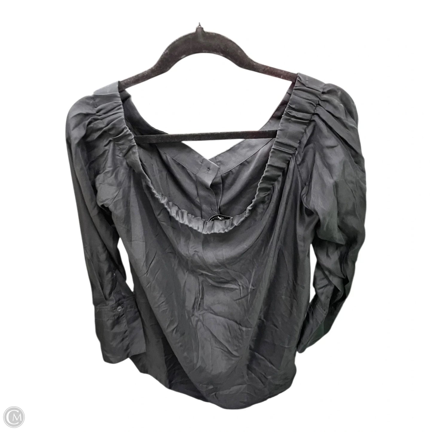 Blouse Long Sleeve By Rag And Bone In Black, Size: L