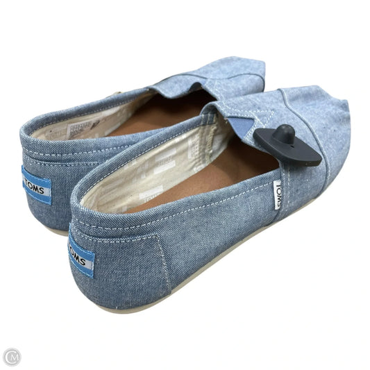 Shoes Flats By Toms In Blue, Size: 12
