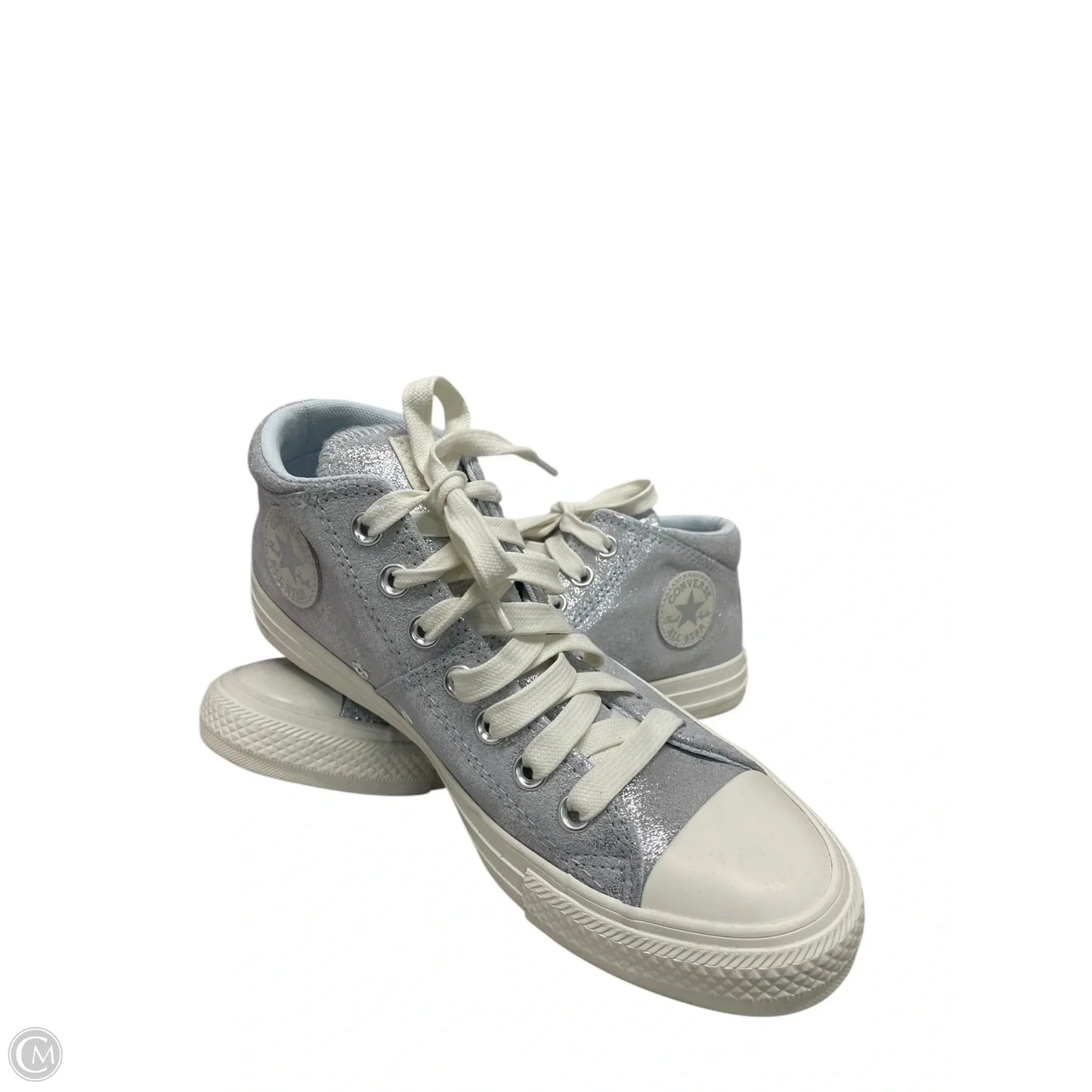 Shoes Sneakers By Converse In Silver, Size: 8.5