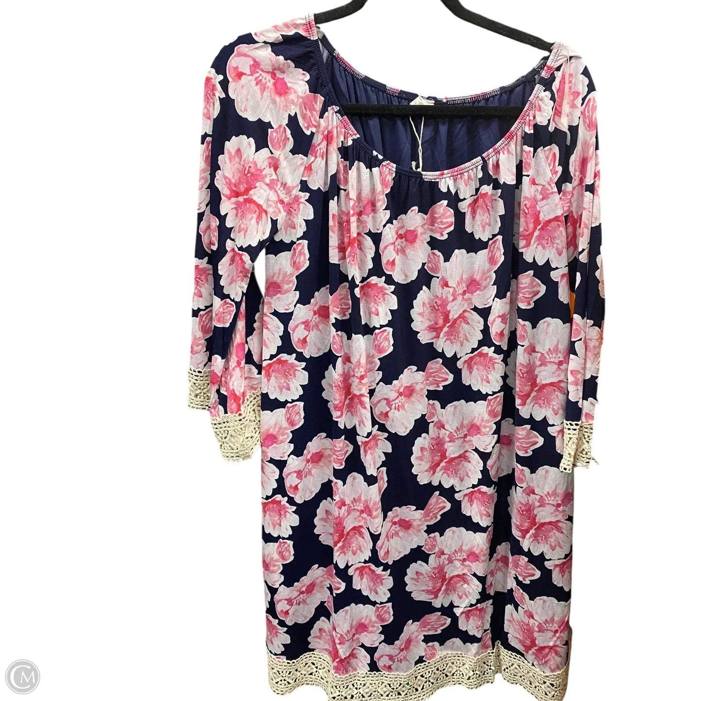 Dress Casual Short By Pink Blush In Floral Print, Size: L