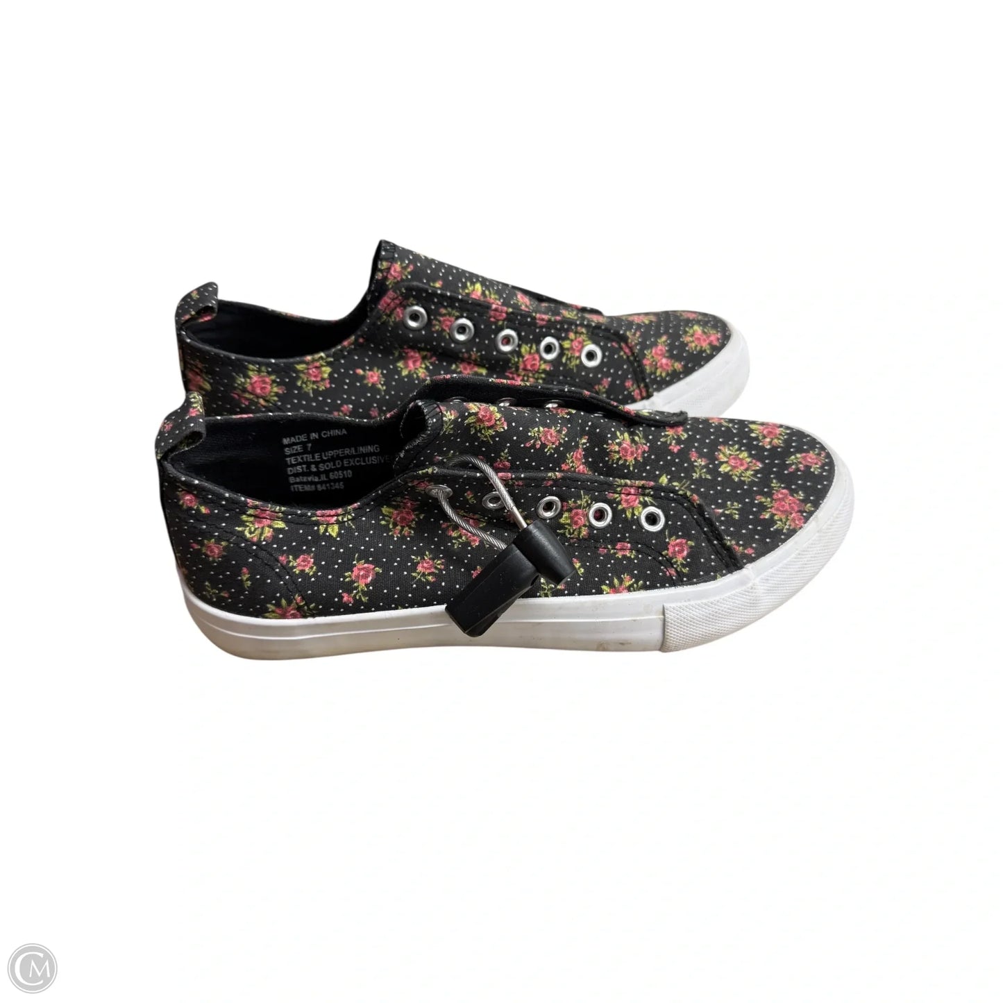 Shoes Sneakers By Serra In Floral Print, Size: 7