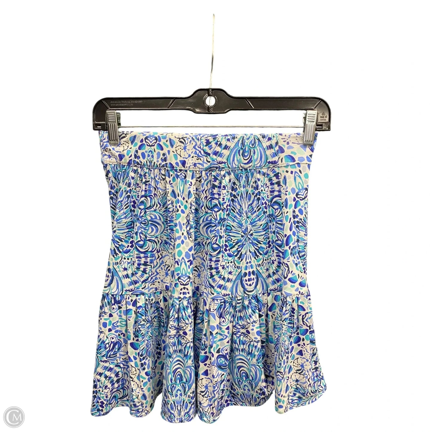 Skirt Designer By Lilly Pulitzer In Blue & White, Size: Xxs